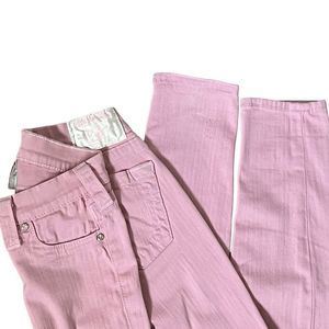 True Religion Casey skinny jeans | baby pink, swarovski crystal size 24